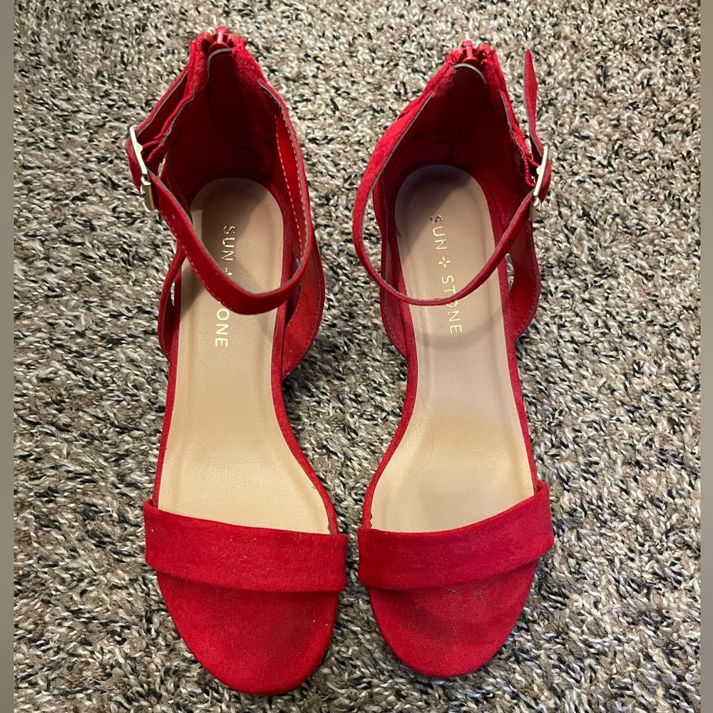 Sun + Stone Red Heels